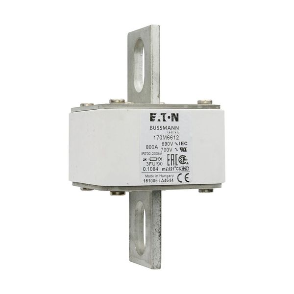 Fuse-link, high speed, 800 A, AC 690 V, size 3, 76 x 92 x 135 mm, aR, IEC, UL image 11