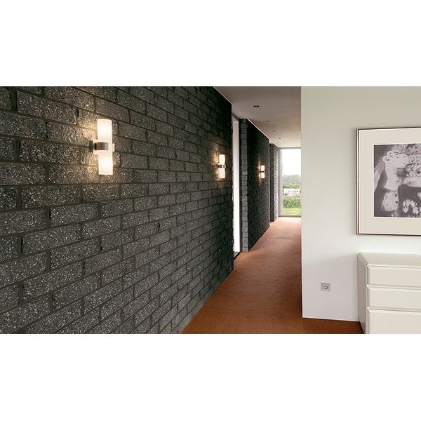 DENA II wall lamp E14, max 2x40W, brushed Alu image 1