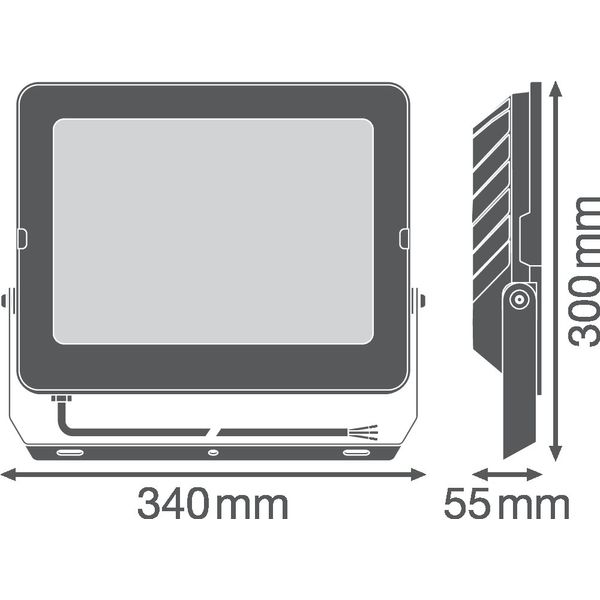 FLOODLIGHT COMPACT 180W 840 SYM 100 BK image 15