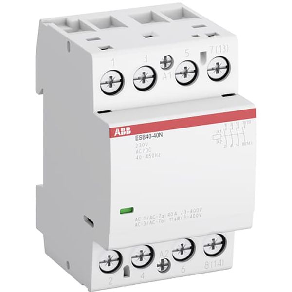 ESB40-40N-04 Installation Contactor (NO) 40 A - 4 NO - 0 NC - 110 V - Control Circuit 400 Hz image 1