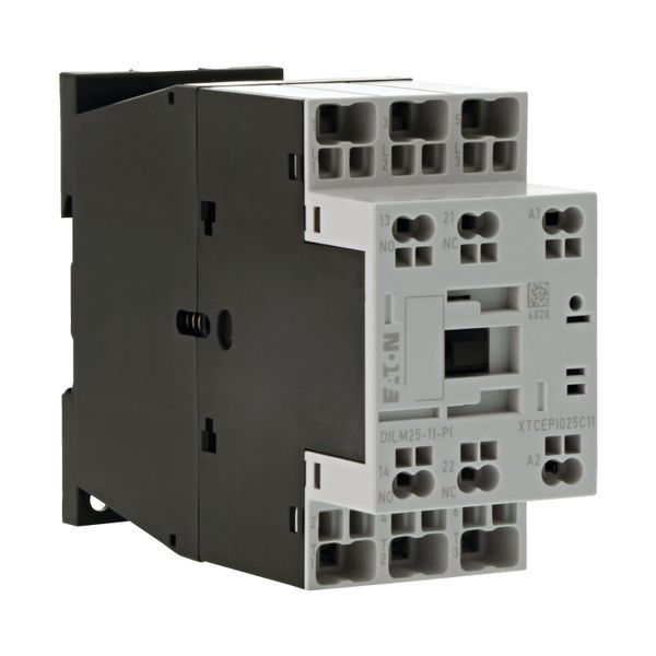 Contactor, 3 pole, 380 V 400 V 11 kW, 1 N/O, 1 NC, 220 V 50/60 Hz, AC operation, Push in terminals image 22