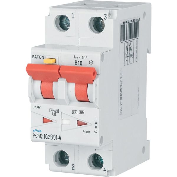 RCD/MCB combination, 10 A, 100 mA, MCB trip characteristic: B, 2p, RCD trip characteristic: A image 7