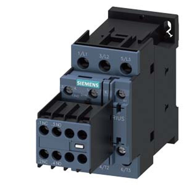 power contactor, AC-3e/AC-3, 25 A, ... image 1