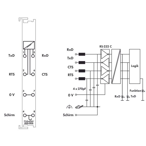 RS-232 C Serial Interface 9600 baud Even light gray image 4