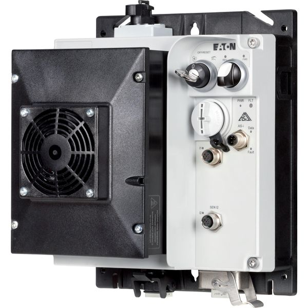 Speed controllers, 8.5 A, 4 kW, Sensor input 4, 180/207 V DC, AS-Interface®, S-7.4 for 31 modules, HAN Q5, with manual override switch, with fan image 9