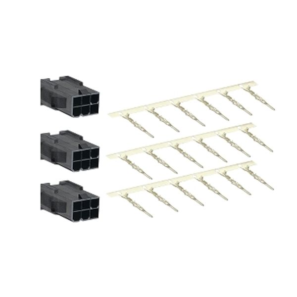 motor power connector kit, leads conn. with brake for BCH2.B/.D/.F - 40/60/80mm image 2