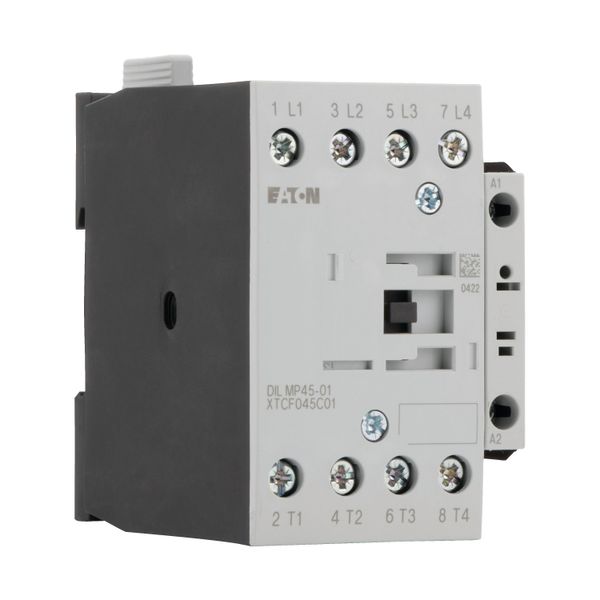 Contactor, 4 pole, 45 A, 1 NC, 110 V 50 Hz, 120 V 60 Hz, AC operation image 12