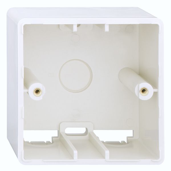 Surface-mounted housing, pure white (similar to RAL9010) image 1