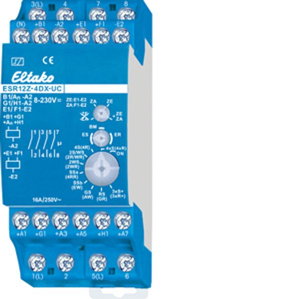 Impulse switch with integrated relay function, 4 x 1 NO contact 16A image 1