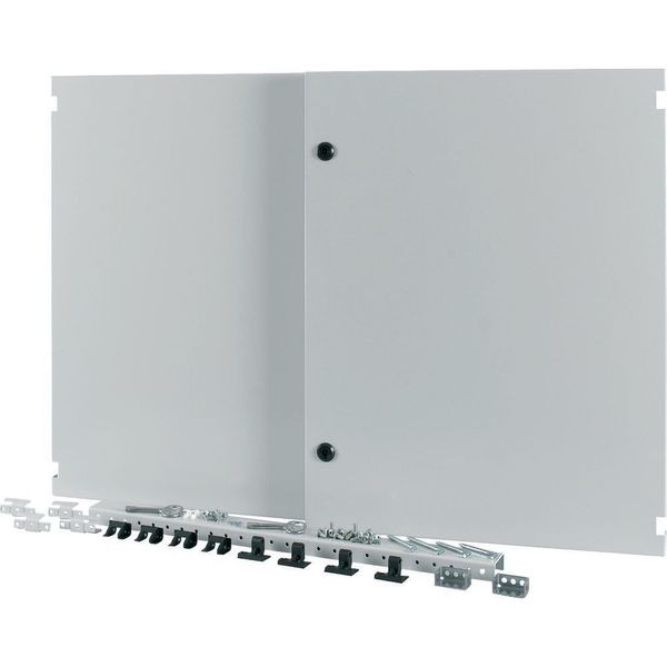 Section wide door, closed, HxW=700x1200mm, IP55, grey image 4