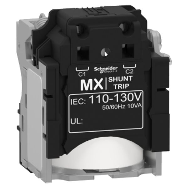 MX shunt release, ComPacT NSX, rated voltage 110/130 VAC 50/60 Hz, screwless spring terminal connections image 2