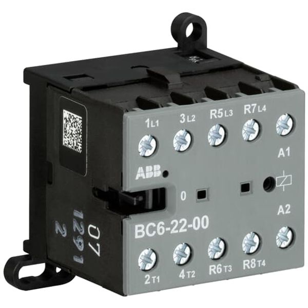 BC6-22-00-04 Mini Contactor 110 ... 125 V DC - 2 NO - 2 NC - Screw Terminals image 2