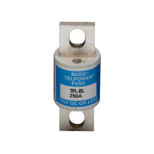 Eaton Bussmann series TPL telecommunication fuse, 170 Vdc, 80A, 100 kAIC, Non Indicating, Current-limiting, Bolted blade end X bolted blade end, Silver-plated terminal image 9