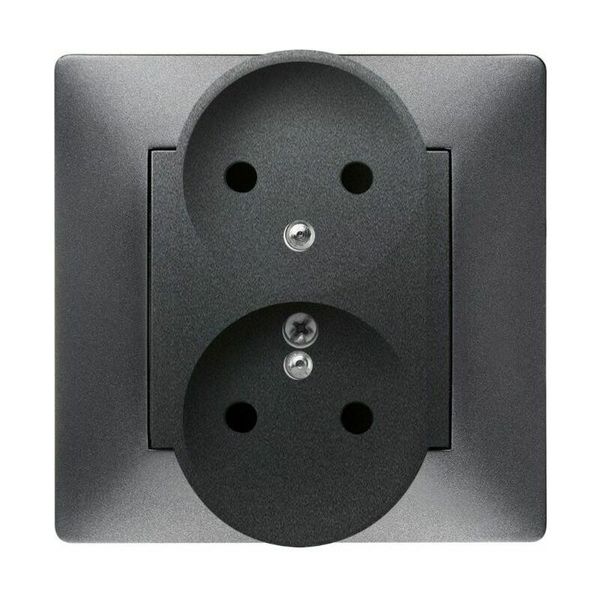 VOLANTE SOCKET 2x2P+Z SCHUKO MONOLIT image 1