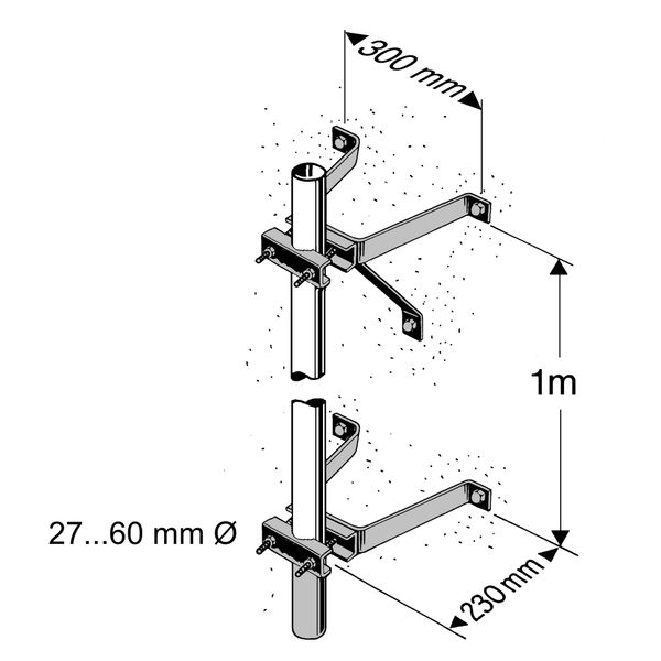 ZTH 01 Mast Retaining Bracket Set image 1