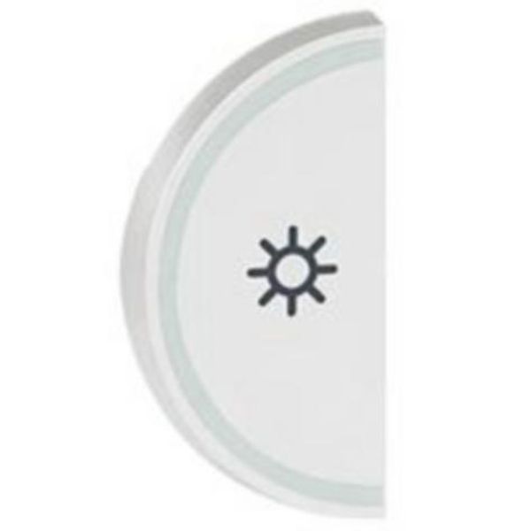 Round key cover Arteor BUS/SCS - light symbol - 1 module - white image 1