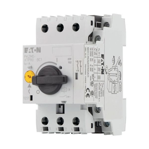 Motor-protective circuit-breaker, 3p+1N/O+1N/C, Ir=16-20A, screw conne image 9