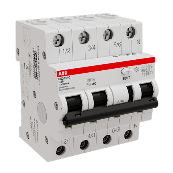 DS203NC B10 AC30 Residual Current Circuit Breaker with Overcurrent Protection image 4