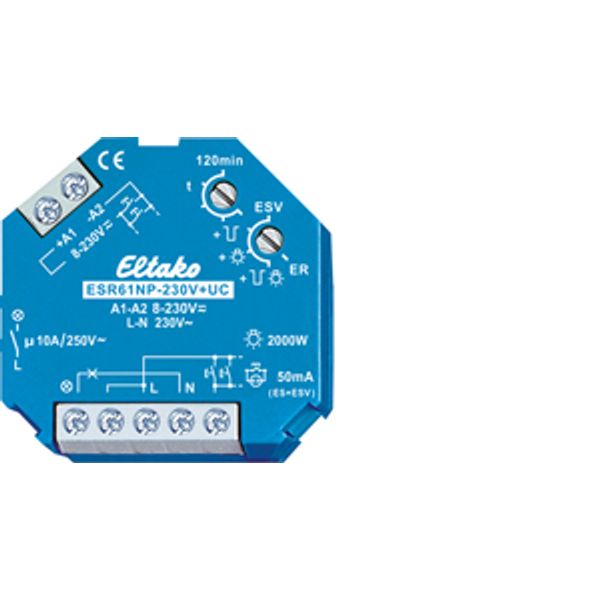 Impulse switch with integrated relay function, 1 NO contact 10A image 1