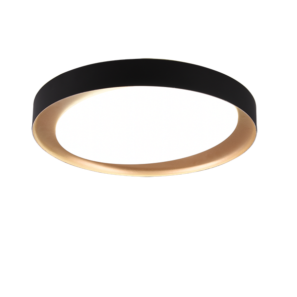 Zeta LED ceiling lamp black/gold image 1