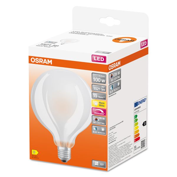 LED SUPERSTAR PLUS CLASSIC GLOBE FILAMENT 11W 927 Frosted E27 image 6