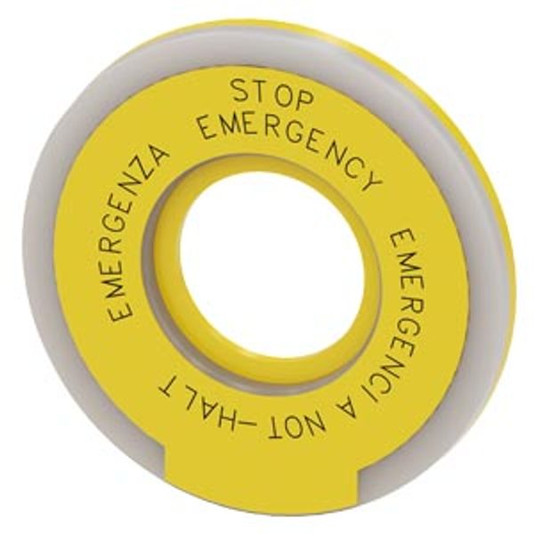 Washer round for EMERGENCY STOP mus... image 1