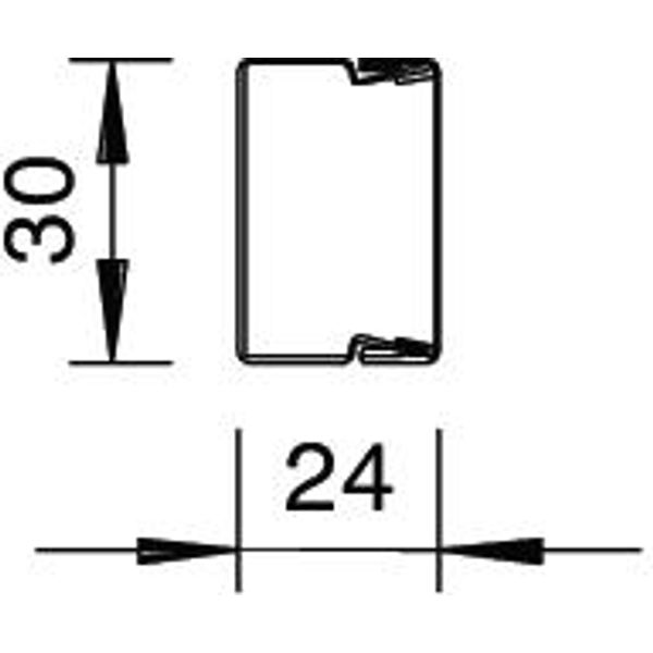 LKM20030RW Cable trunking with base perforation 20x30x2000 image 2