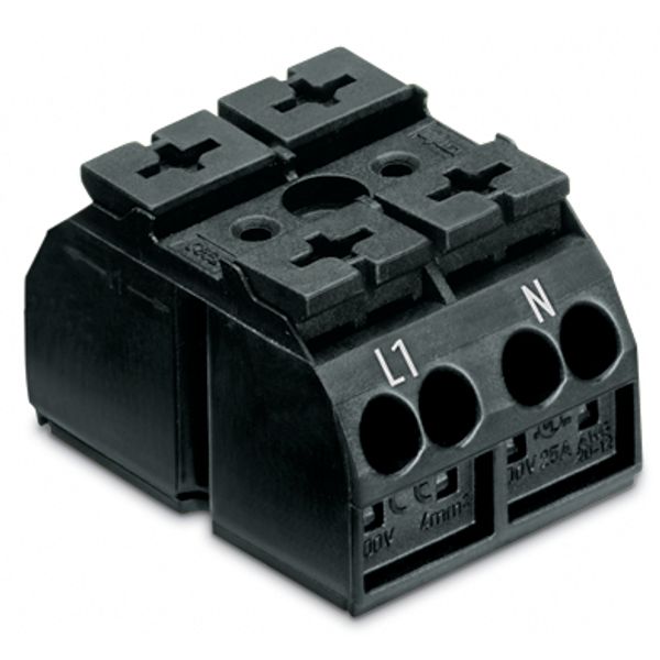 862-1552/999-950 4-conductor chassis-mount terminal strip; suitable for Ex e II applications; without ground contact image 4
