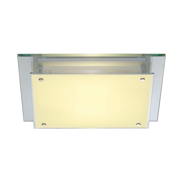 GLASSA SQUARE ceiling lamp E27, max. 2x60W image 2