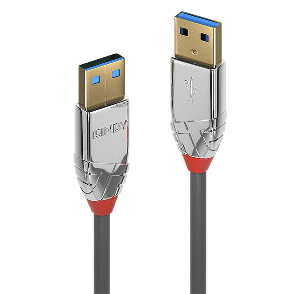 1m USB 3.2 Type A to A Cable, 5Gbps, Cromo Line USB Type A Male to A Male image 1