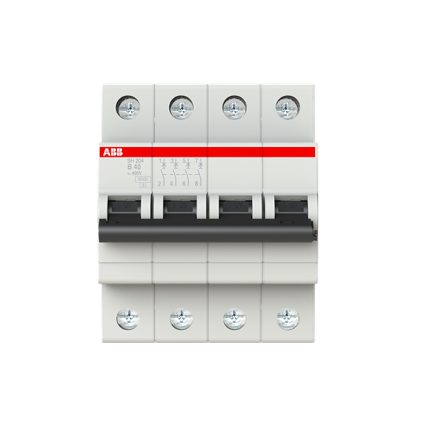 SH204-B40 Miniature Circuit Breaker - 4P - B - 40 A image 1