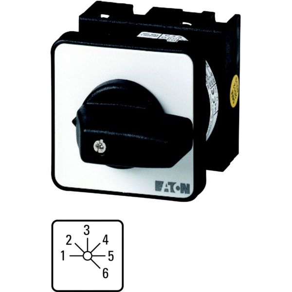 Step switches, T0, 20 A, flush mounting, 3 contact unit(s), Contacts: 6, 45 °, maintained, Without 0 (Off) position, 1-6, Design number 8233 image 3