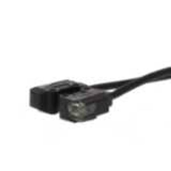 Photoelectric sensor, through-beam, miniature, side view, 2m, NPN, D-o E3T 1266C image 3