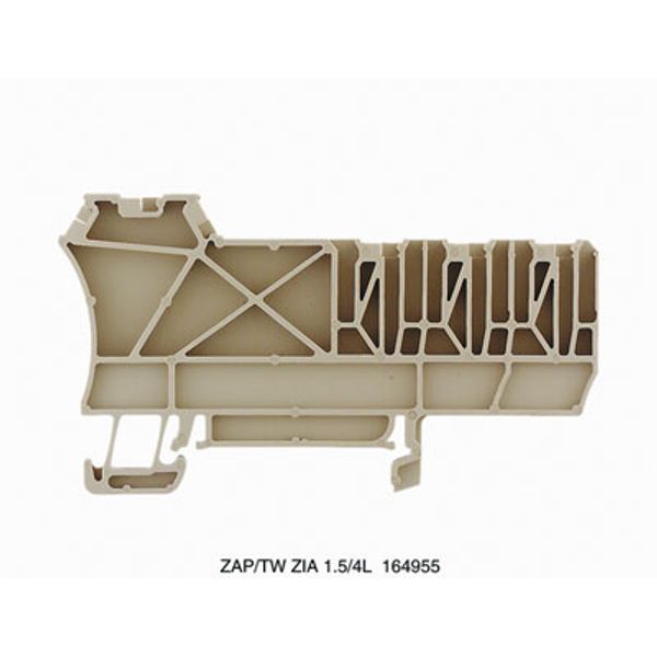 Partition plate (terminal), End and intermediate plate, 81 mm x 45.8 m image 1