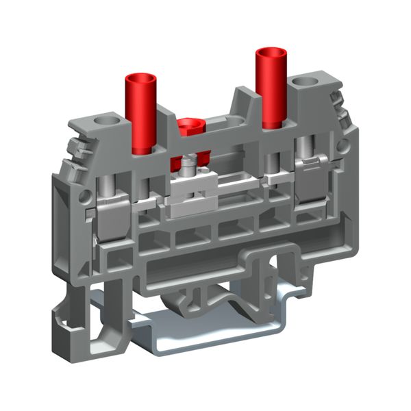 Screw disconnector terminal 4mm2 for voltmetric circuit, grey color image 1