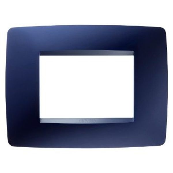 ONE PLATE 3-GANG TOPAZ BLUE GW16103TT image 1