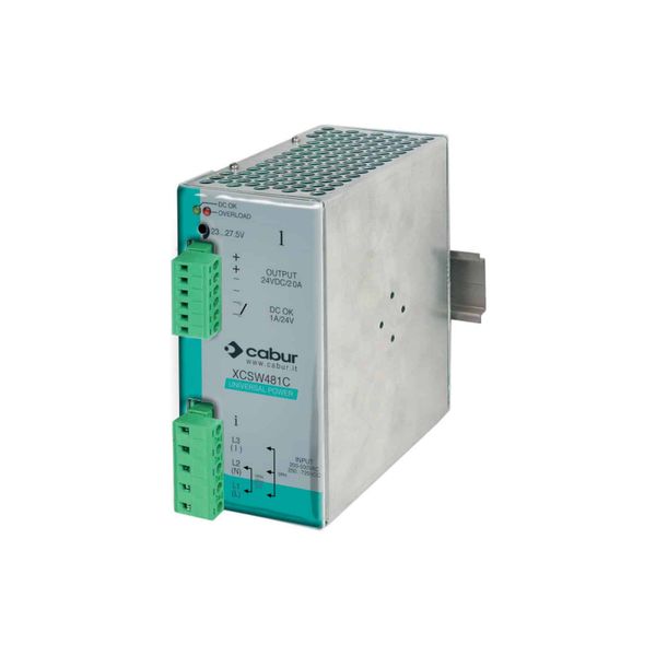 1-2-phase power supply input 230-400-500Vac / output 48Vdc 10A image 1