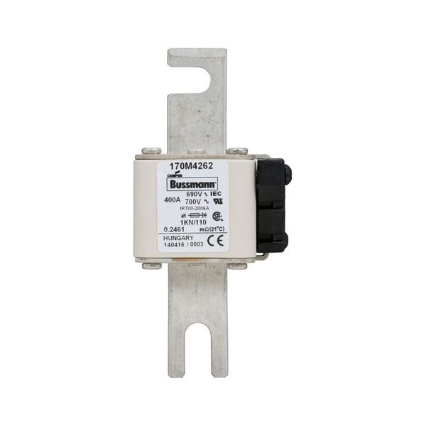 Fuse-link, high speed, 400 A, AC 690 V, DIN 1, 53 x 69 x 138 mm, aR, DIN, IEC, single indicator image 8