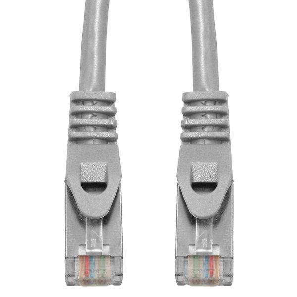 Patchcord RJ45 shielded, Cat.6, PVC, grey, 2.0m image 2