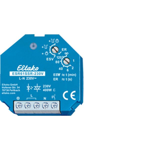 Noiseless impulse switch with integrated relay function with solid state relay image 1