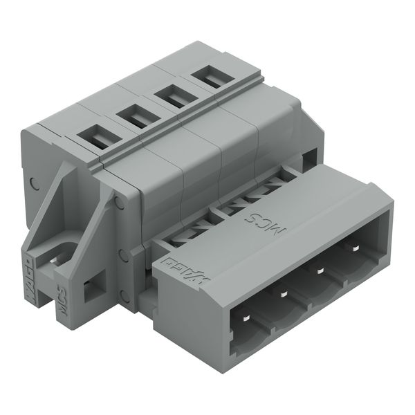 1-conductor male connector CAGE CLAMP® 2.5 mm² gray image 1