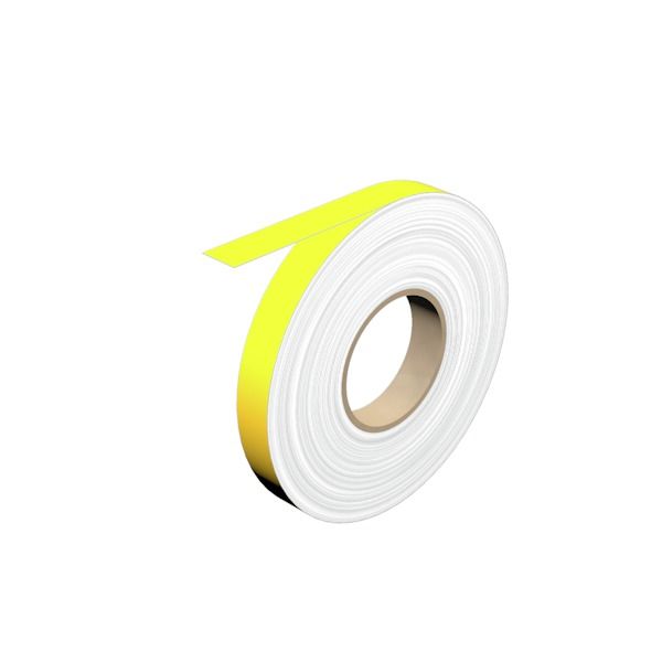 Device marking, Endless, Self-adhesive, 30000 x Vinyl film, yellow image 1