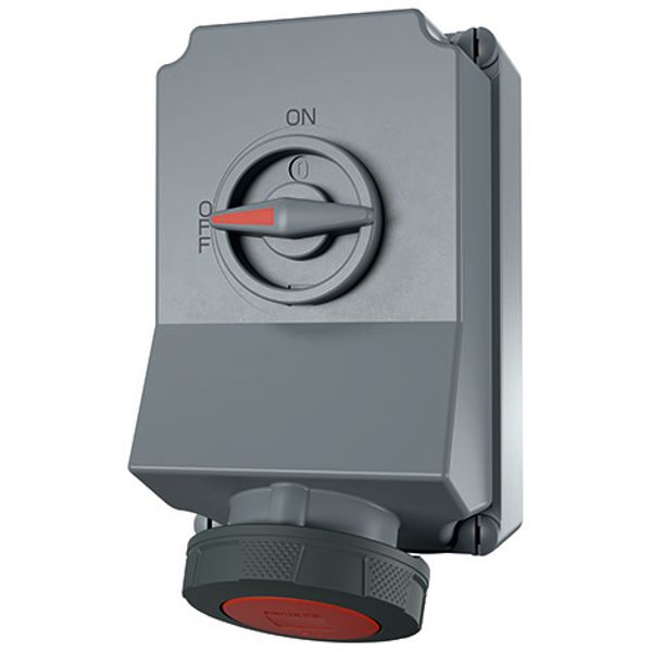 Mennekes Wall mounted recept., 63A5p6h400V, IP67 7290 image 1