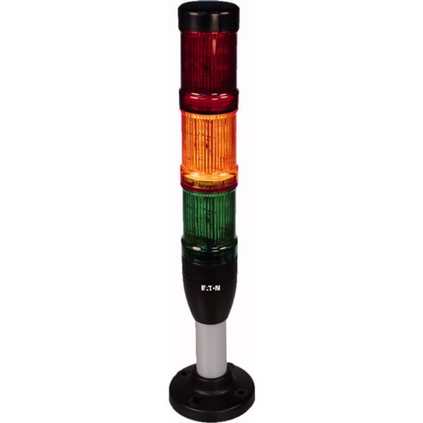 Complete device, red-orange-green, LED, 24 V, including base 100mm image 1