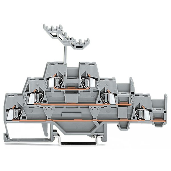 Triple-deck terminal block Through/through/through terminal block with image 1