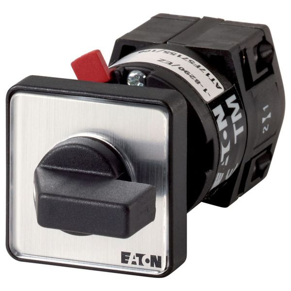 ON-OFF button, TM, 10 A, center mounting, 1 contact unit(s), Contacts: 2, 90 °, momentary, With 0 (Off) position, With spring-return from start to 1, image 3