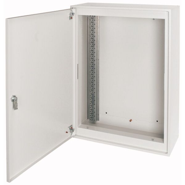 Surface-mount service distribution board with three-point turn-lock, fire-resistant, W 600 mm H 1260 mm, white image 1