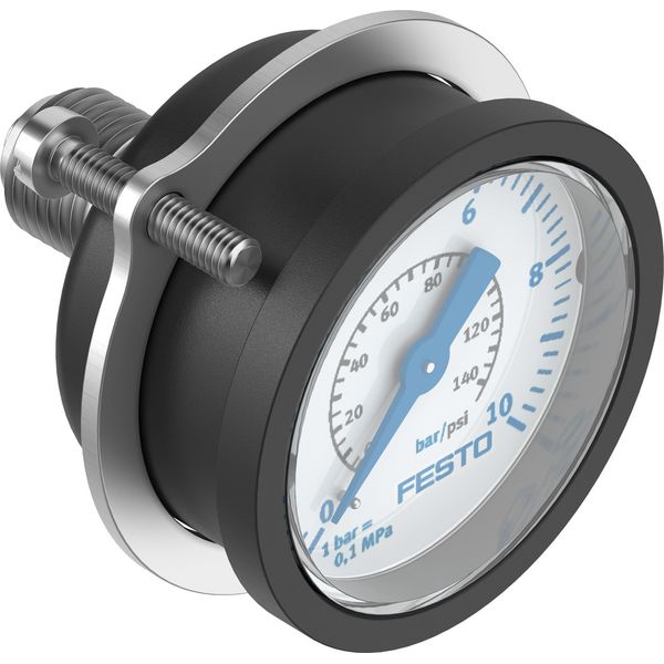 FMA-40-10-1/4-EN Flanged pressure gauge image 1