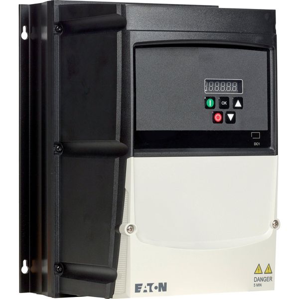 Variable frequency drive, 230 V AC, 3-phase, 24 A, 5.5 kW, IP66/NEMA 4X, Radio interference suppression filter, Brake chopper, 7-digital display assem image 12