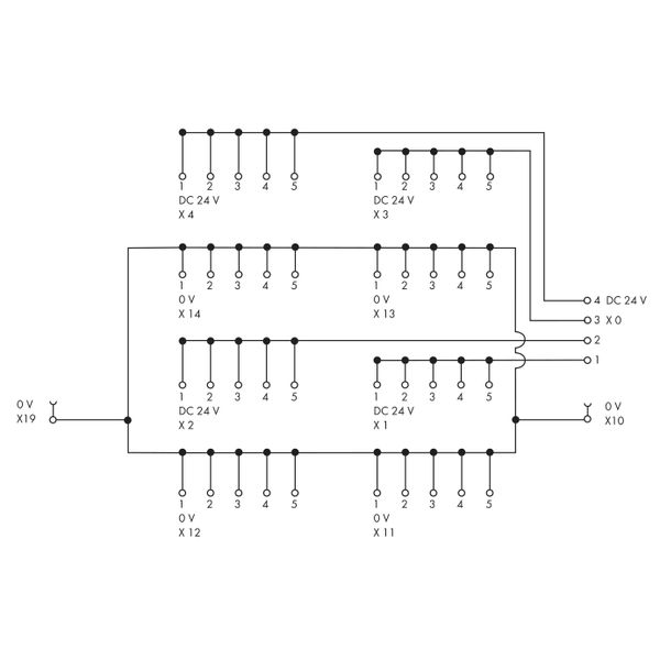 Potential distribution module 4 potentials with 6 connection points ea image 7